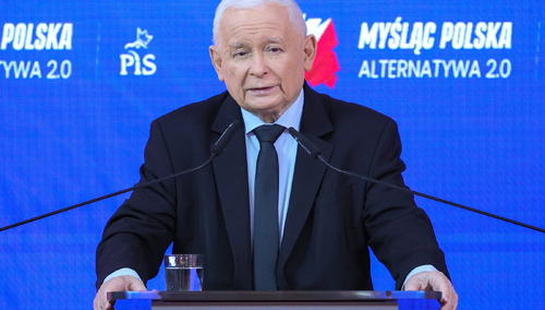 Prezes PiS Jarosław Kaczyński