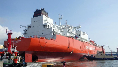 W Korei Południowej zwodowano pierwszy z gazowców dla PGNiG. Statek nosi nazwę „Lech Kaczynski”