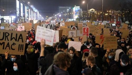 Fot. ilustracyjna. Strajk Kobiet w Warszawie, 2020 r.