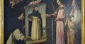 Francisco de Zurbarán (1626), olej na płótnie. Matka Boska ofiarowuje obraz świętego Dominika de Guzmána dominikaninowi w Soriano Calabro.