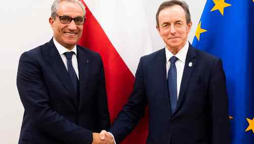 Abderrahim Atmoun i Tomasz Grodzki