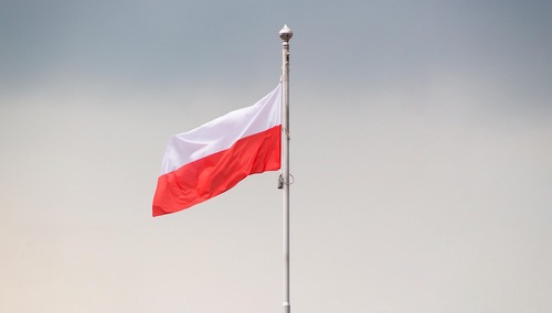Polska flaga, zdjęcie poglądowe
