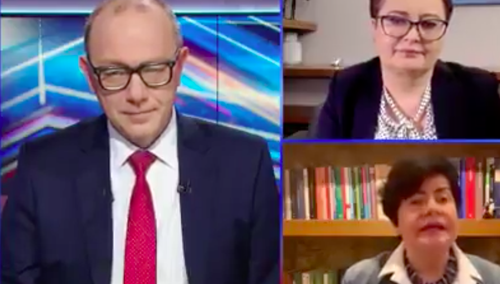 [video] Senyszyn: "Przypomniałam sobie rok 1980, kiedy sama byłam w Solidarności". Red. Jankowski: Czytam w wikipedii...