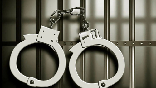 Areszt, kajdanki. Ilustracja poglądowa