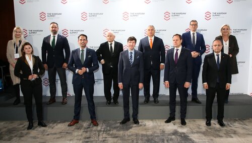 Liderzy europejskich partii prawicowych na spotkaniu w Warszawie