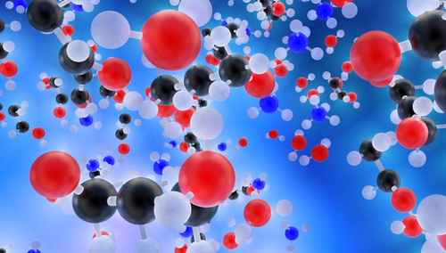 Cząstki materii. Ilustracja poglądowa