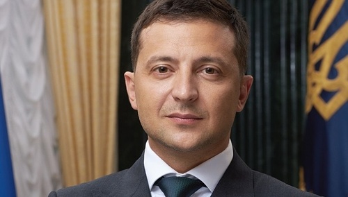 Prezydent Ukrainy Wołodymyr Zełenski