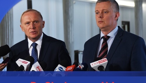 Czesław Mroczek i Tomasz Siemoniak na grafice promocyjnej Platformy Obywatelskiej