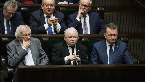 Jarosław Kaczyński w Sejmie