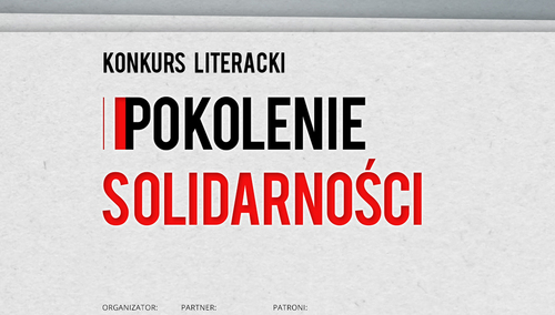 Konkurs literacki Pokolenie Solidarności