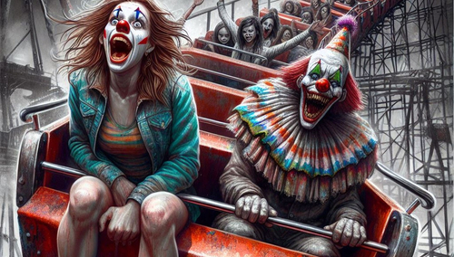 Roller coaster. Ilustracja pogladowa