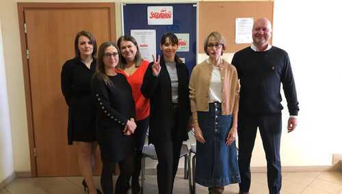 Komisja Zakładowa NSZZ "S" w WUP w Lublinie, od lewej: Ewelina Redzik, Katarzyna Sieg, Monika Komor, Karolina Taborek, Agnieszka Postępska, Marcin Sikora