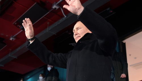 Władimir Putin na Olimpiadzie w Pekinie