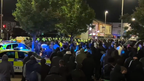 zamieszki w Leicester