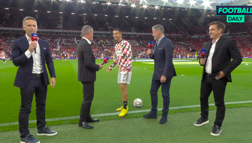 Cristiano Ronaldo poniżył jednego z komentatorów. Wszystko się nagrało [WIDEO]