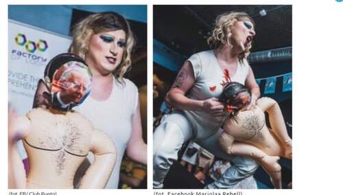 Scena "podrzynania gardła" abp Jędraszewskiemu