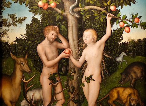 Lucas Cranach Straszy "Upadek człowieka"
