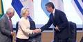 Przewodnicząca Komisji Europejskiej Ursula von der Leyen i prezydent Paragwaju Santiago Pena