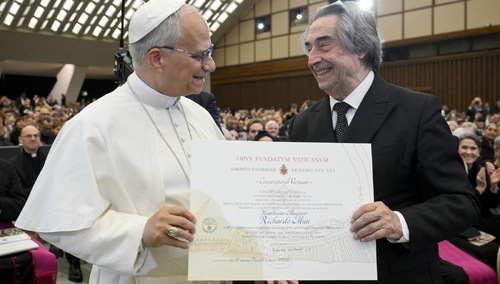Od lewej: Leon XIV, Riccardo Muti
