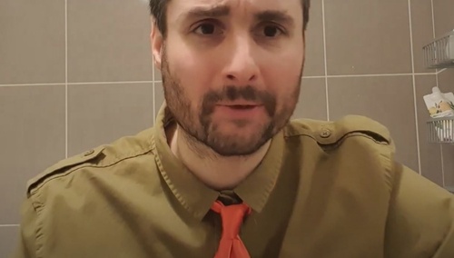 Michał Nowicki na kanale Youtube "Odrodzenie Komunizmu"