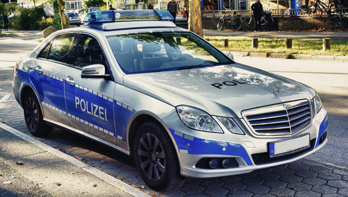 Radiowoz niemieckiej policji