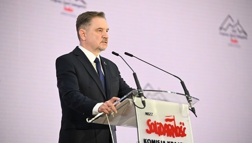 Przewodniczący NSZZ Solidarność Piotr Duda