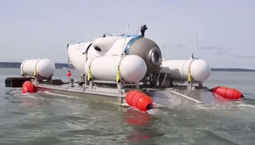 Łódź podwodna Titan przed zanurzeniem