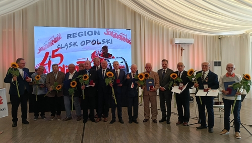 Piotr Duda na uroczystościach 45-lecia NSZZ "S" w Regionie Śląska Opolskiego: Dziękujemy bohaterom z lat 80.