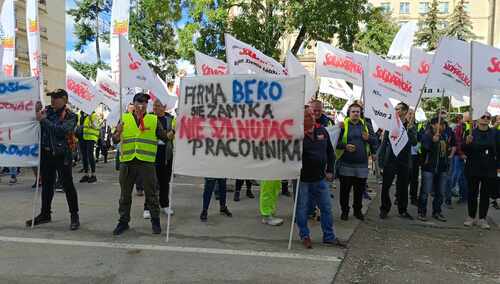 Pikieta pracowników Beko