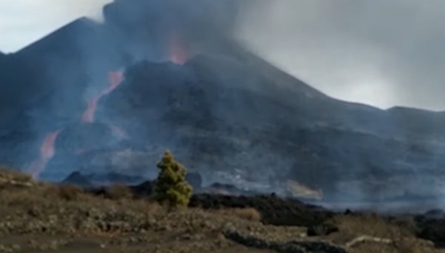 wybuch wulkanu na wyspie La Palma