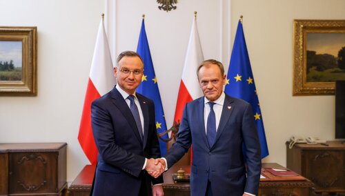 Andrzej Duda i Donald Tusk