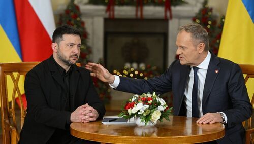 Wołodymyr Zełenski, Donald Tusk