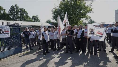 Pikieta przed ALTRAD Mostostal w Siedlcach