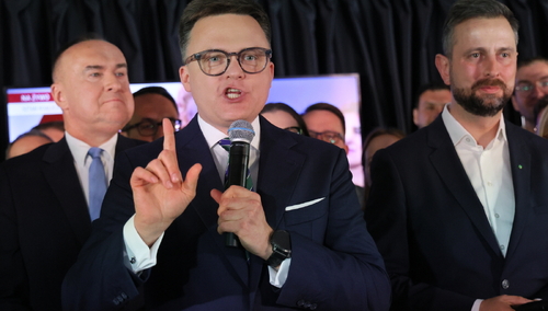 Liderzy Trzeciej Drogi - Szymon Hołownia i Władysław Kosiniak-Kamysz