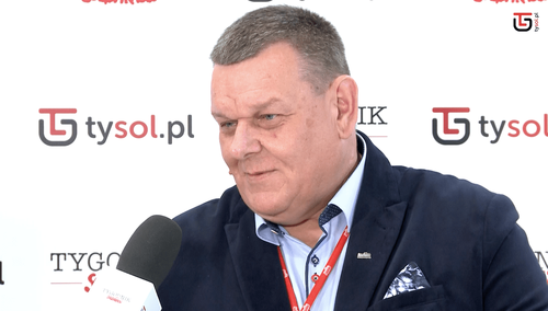 Grzegorz Adamowicz, przewodniczący zarządu regionu elbląskiego NSZZ "Solidarnosć"