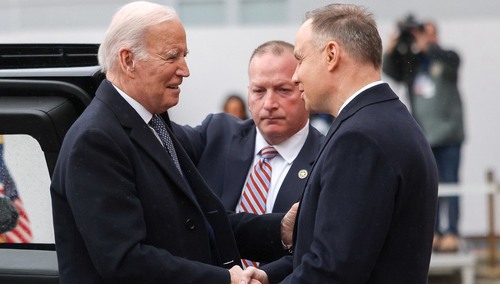 Joe Biden i Andrzej Duda