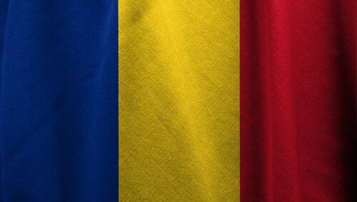 Flaga Rumunii - zdjęcie poglądowe