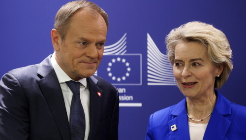 Donald Tusk, Ursula von der Leyen