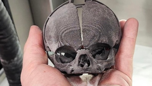 Wydruk 3D czaszki dziecka