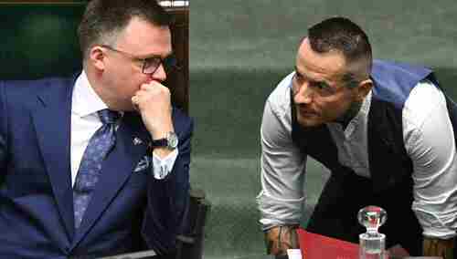 Szymon Hołownia i Marcin  Józefaciuk