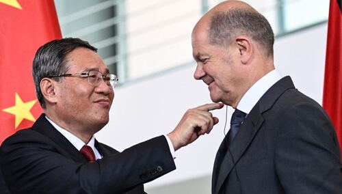 Li Qiang oraz Olaf Scholz