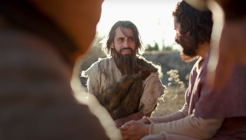 kard z serialu "The Chosen" - Jezus i Jan Chrzciciel