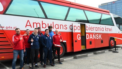 Przedstawiciele klubu Gedania 1922 Gdańsk