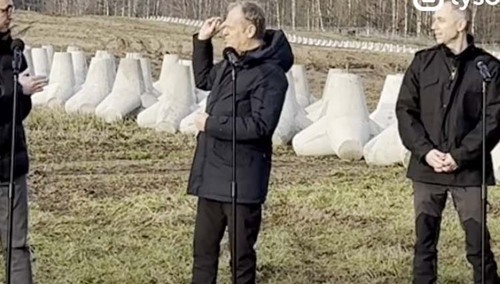 Konferencja Donalda Tuska na granicy z Rosją