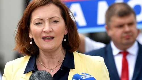 Wojewoda podkarpacki, kandydatka na prezydenta Rzeszowa Ewa Leniart.