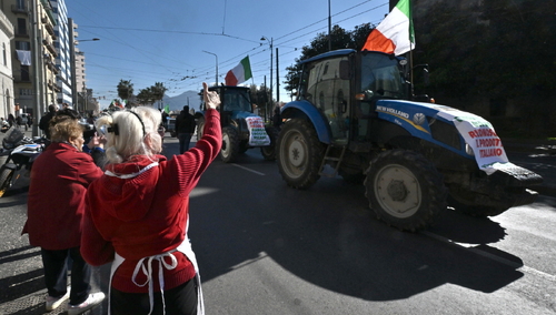 Protest rolników we Włoszech