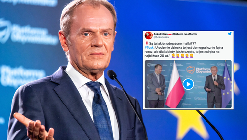 [WIDEO] „Urodzenie dziecka to dla matki udręka?”. Internauci zszokowani po wypowiedzi Tuska