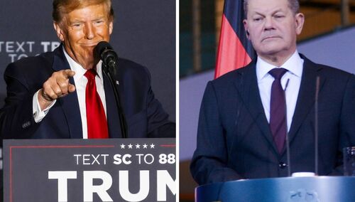 Donald Trump i Olaf Scholz