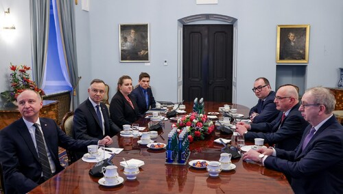 Spotkanie Andrzeja Dudy z Prokuratorem Krajowym Dariuszem Barskim