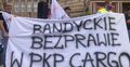 Pikieta pracowników PKP Cargo